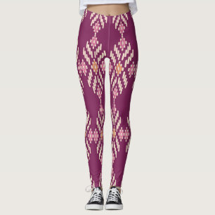 Southeast Asian: Retro Aboriginal Pattern Leggings