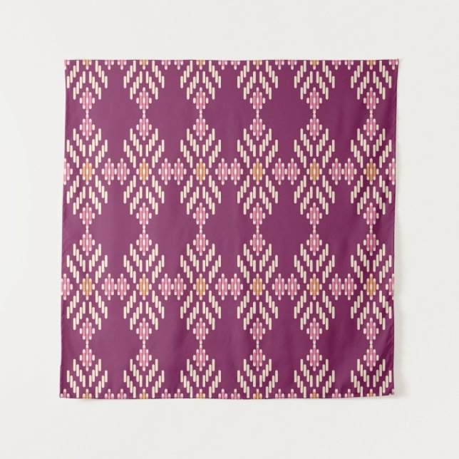 Southeast Asian: Retro Aboriginal Pattern Tapestry (Front)