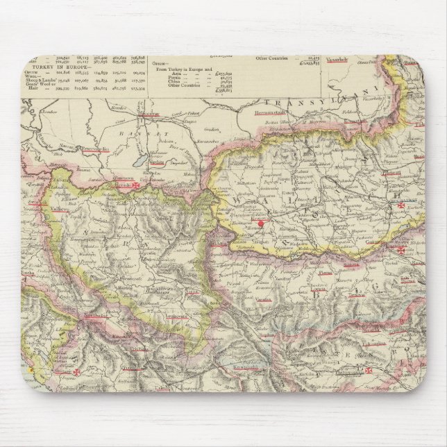 Southeast Europe, Romania, Turkey, Servia Mouse Pad (Front)