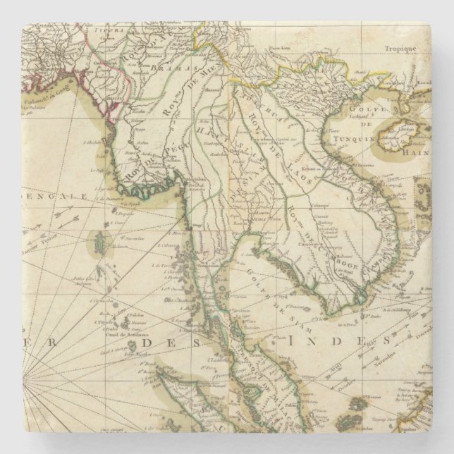 SoutheaSt. India Stone Coaster (Front)