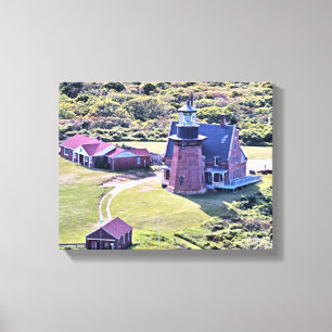 Southeast Lighthouse, Block Island Wrapped Canvas
