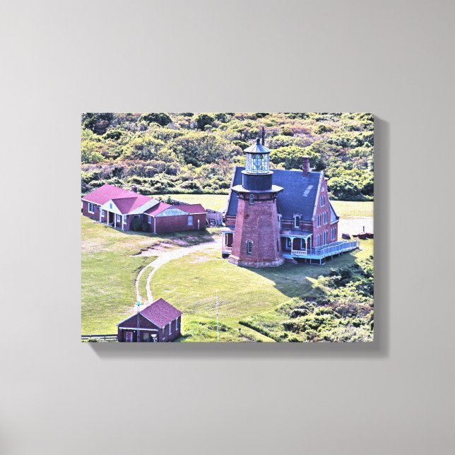 Southeast Lighthouse, Block Island Wrapped Canvas (Front)