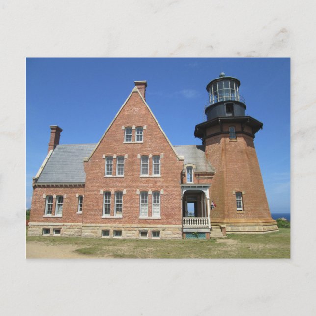 Southeast Lighthouse Building Block Island Postcard (Front)