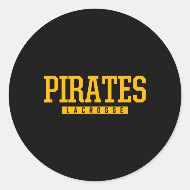 Southeast Pirates Lacrosse Hs  Classic Round Sticker (Front)
