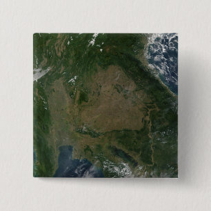 Southeastern Asia 2 Inch Square Button