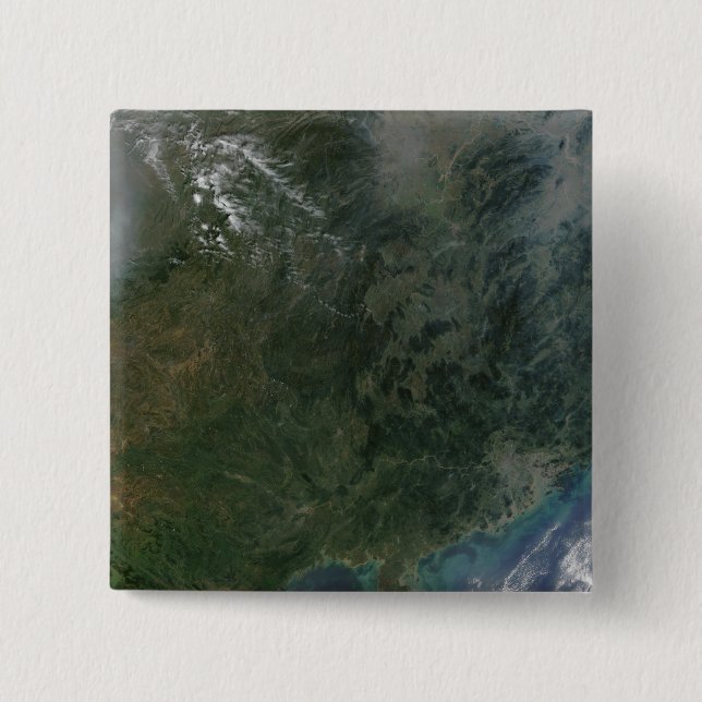 Southeastern China 2 Inch Square Button (Front)