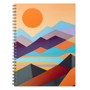 Southeastern Mountains Geometric Abstract Notebook