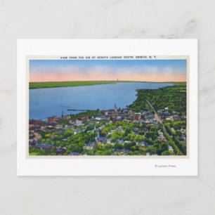 Southern Aerial of the Town Postcard