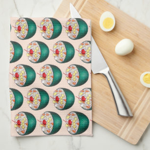 Southern Ambrosia Coconut Marshmallow Fruit Salad Kitchen Towel