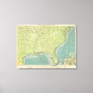 Southern American Atlantic ports Canvas Print