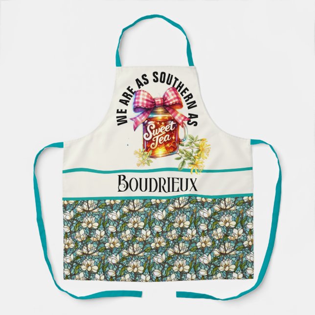 Southern as Sweet Tea   Apron (Front)