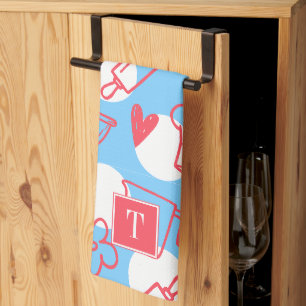 Southern Baking Polka Dot Pattern Recipe Kitchen Towel