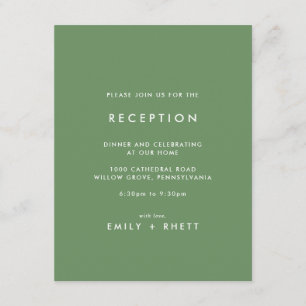 Southern Belle Coordinate Wedding Reception Enclos Enclosure Card