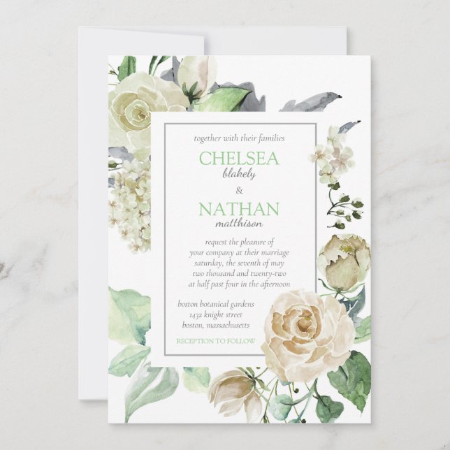 Southern Blooms Invitation (Front)