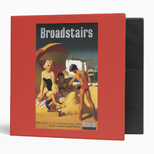 Southern British Railways Family on Beach Binder