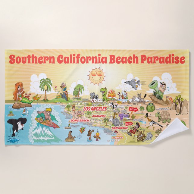 Southern California Beach Paradise Blanket (Front)