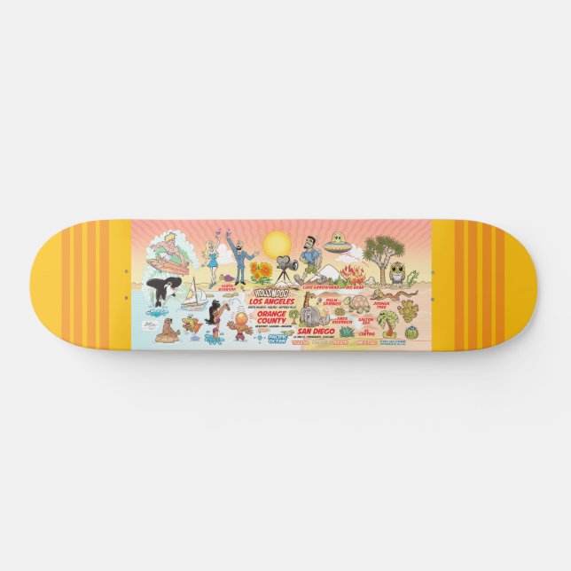 Southern California Beach Paradise Skateboard (Horz)