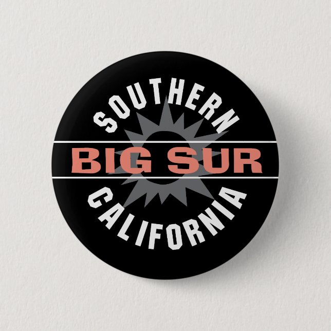 Southern California - Big Sur 2 Inch Round Button (Front)
