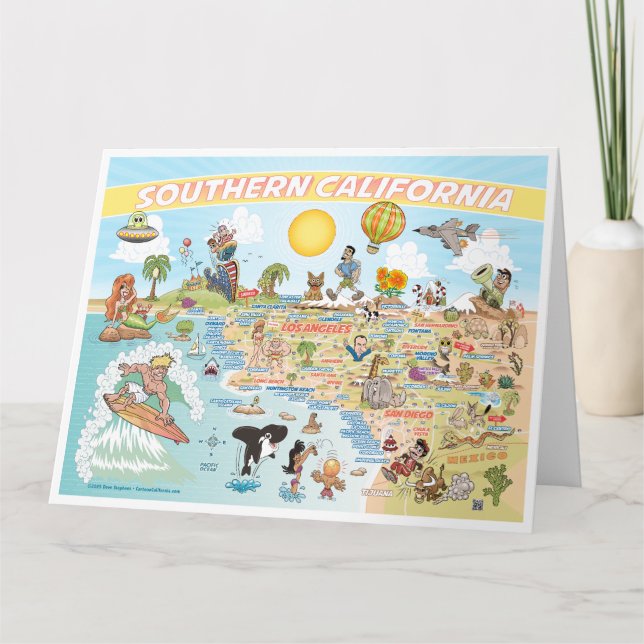 Southern California Blank Greeting Card (Front)