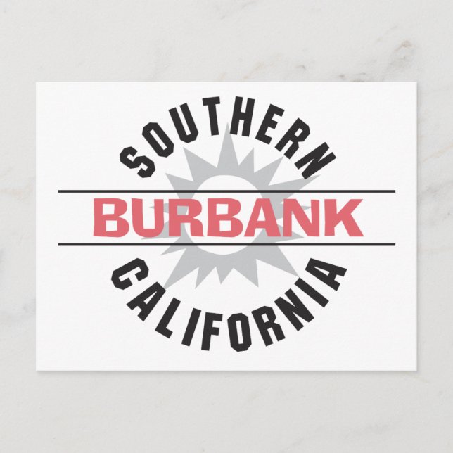 Southern California - Burbank Postcard (Front)