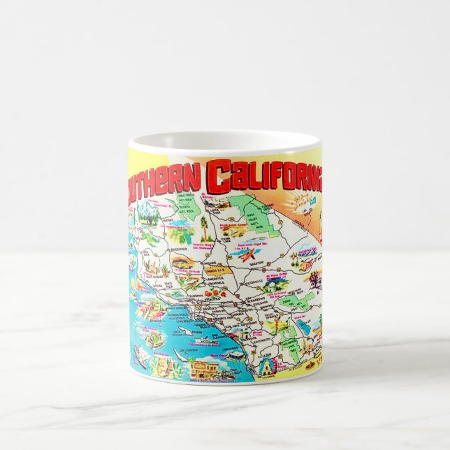 Southern California Map Mug (Center)