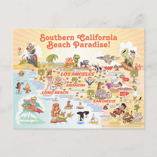 Southern California Souvenir Postcard (Front)