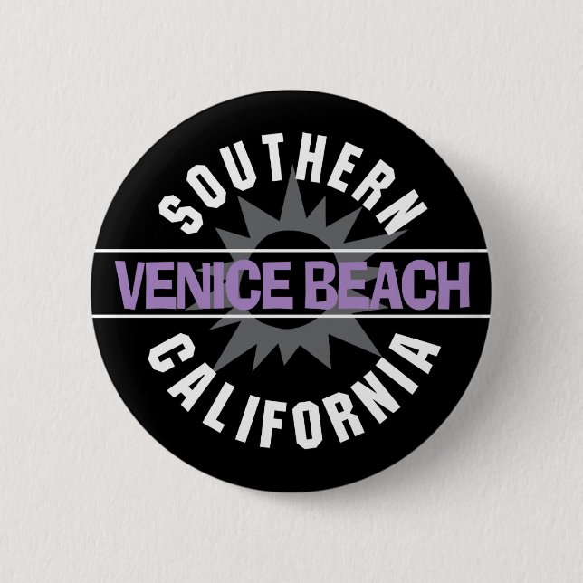 Southern California - Venice Beach 2 Inch Round Button (Front)