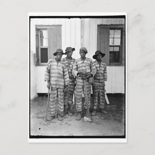Southern chain gang 1900-1906 postcard (Front)