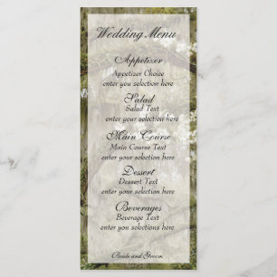 Southern Charm Menu Card