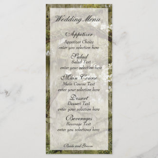 Southern Charm Menu Card