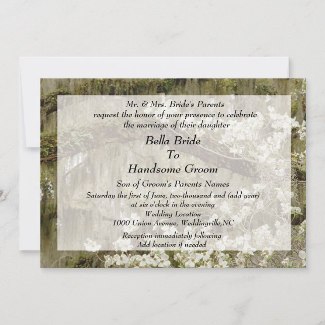 Southern Charm Wedding Invitation (Front)