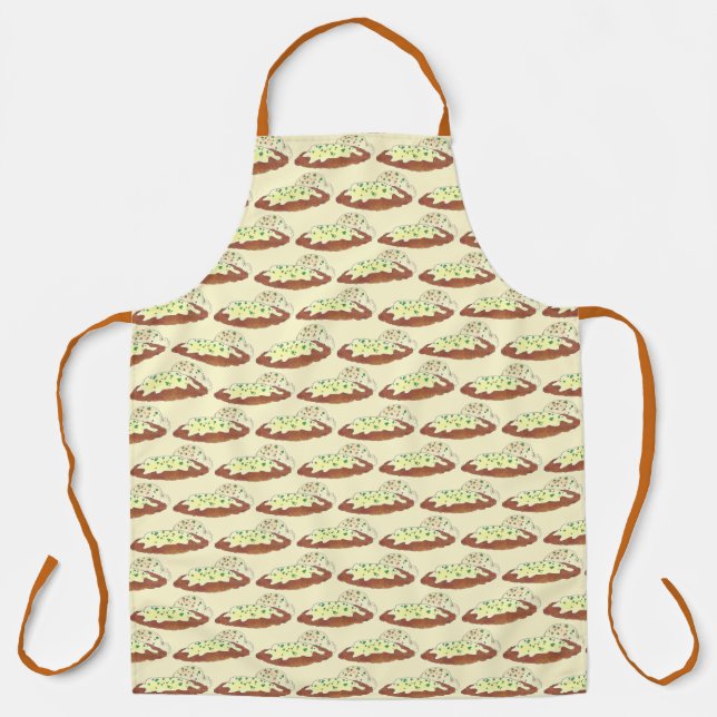 Southern Chicken Fried Steak Mashed Potatoes Gravy Apron (Front)