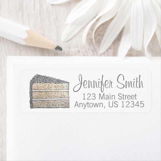 Southern Coconut Frosting Layer Cake Slice Dessert (Insitu)
