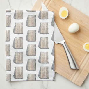 Southern Coconut Frosting Layer Cake Slice Dessert Kitchen Towel