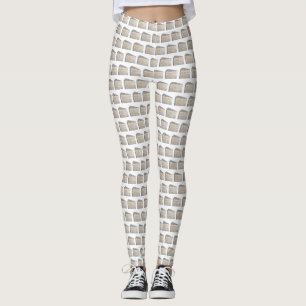 Southern Coconut Frosting Layer Cake Slice Dessert Leggings
