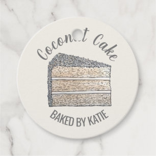 Southern Coconut Layer Cake Baked By Homemade Favour Tags