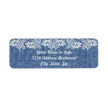 Southern Country Floral Denim Lace Return Adresse