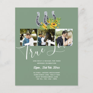 Southern Country Rustic Photo BUDGET Wedding       Flyer
