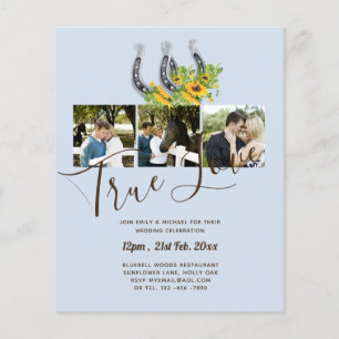 Southern Country Rustic Photo BUDGET Wedding       Flyer