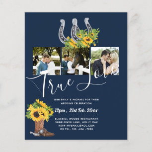 Southern Country Rustic Photo BUDGET Wedding       Flyer