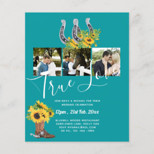 Southern Country Rustic Photo BUDGET Wedding       Flyer