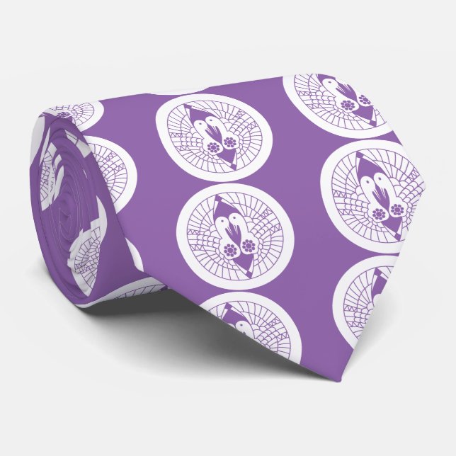 Southern Crane Tie (Rolled)