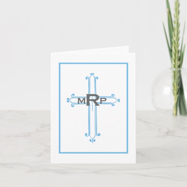 Southern Cross Christian Notecard & Invite- Blue (Front)