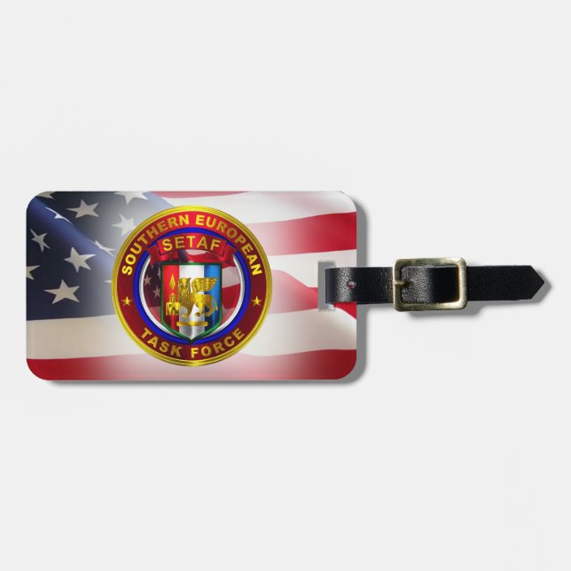 Southern European Task Force (SETAF) Luggage Tag (Front Horizontal)
