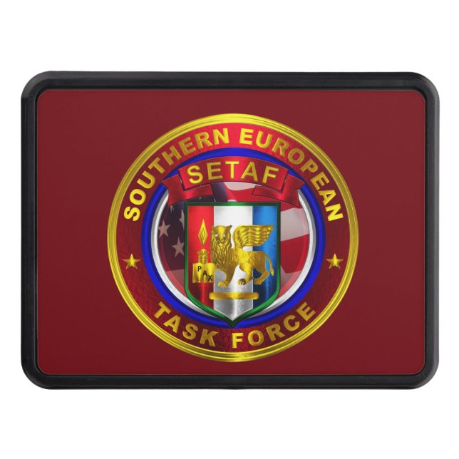 Southern European Task Force (SETAF) Trailer Hitch Cover (Front)