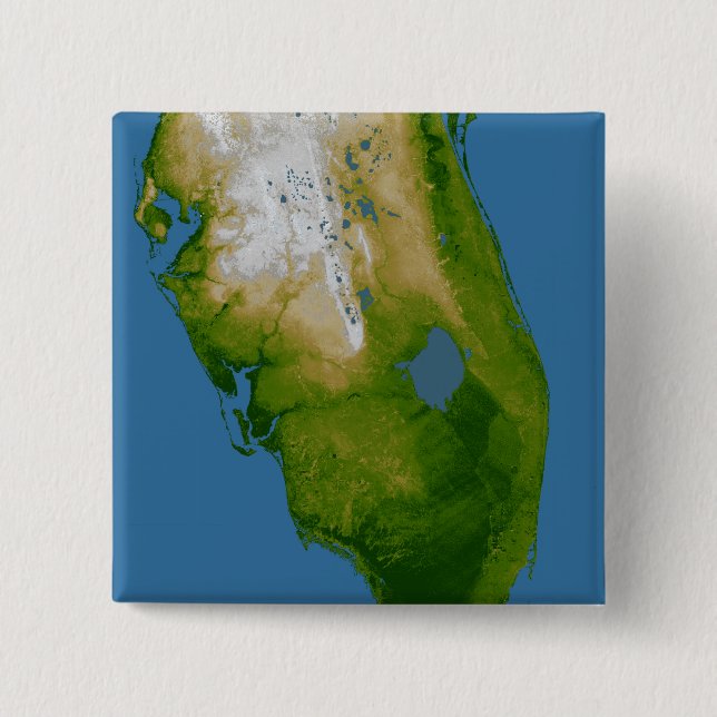 Southern Florida 2 Inch Square Button (Front)
