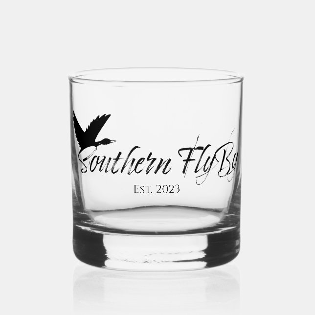 Southern FlyBy LLC. Whiskey Glass (Front)