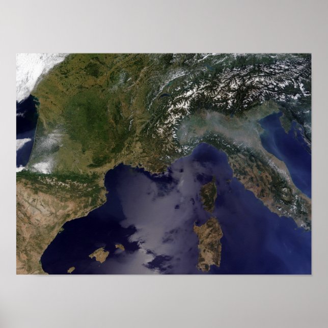Southern France and Northern Italy Poster (Front)