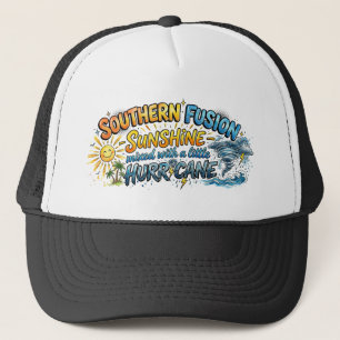 Southern Fusion Sunshine Hurricane Sassy Beach  Trucker Hat