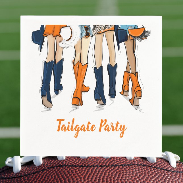 Southern Game Day Tailgate Four Stylish Ladies Napkin (Creator Uploaded)
